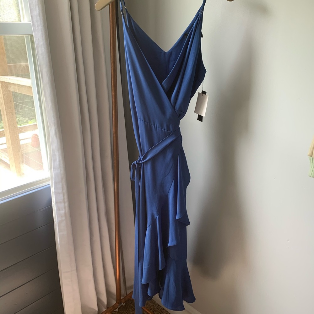 Lulus Wrap dress with ruffle hem